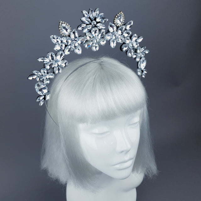 Clear/Silver Diamante Jewel Halo 49