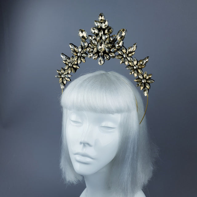 Gold Diamante Jewel Halo 51