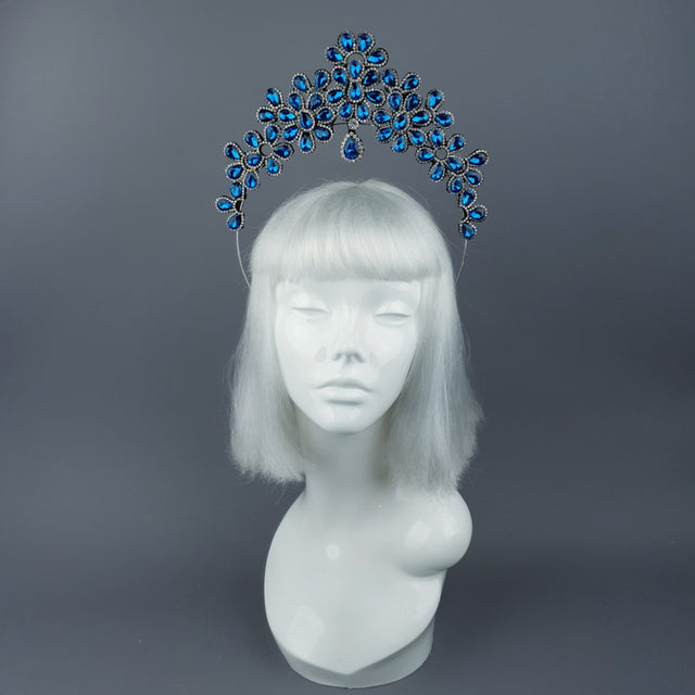 Blue Diamante Jewel Halo 56