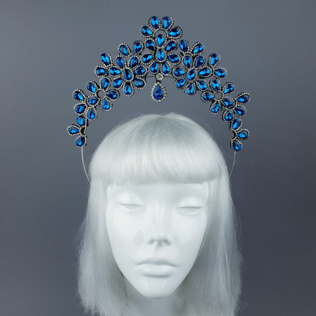 Blue Diamante Jewel Halo 56