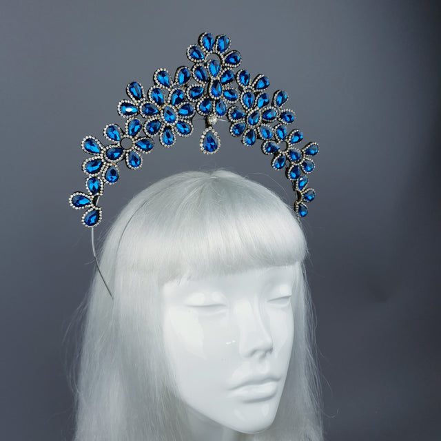 Blue Diamante Jewel Halo 56