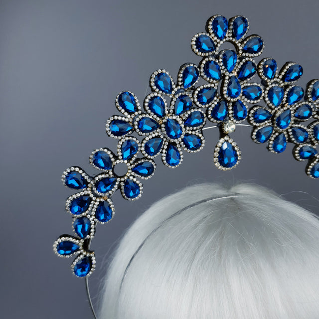 Blue Diamante Jewel Halo 56