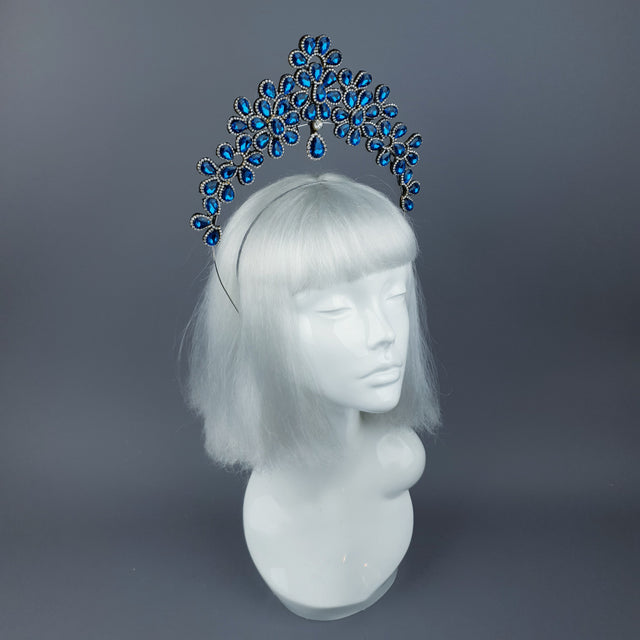 Blue Diamante Jewel Halo 56