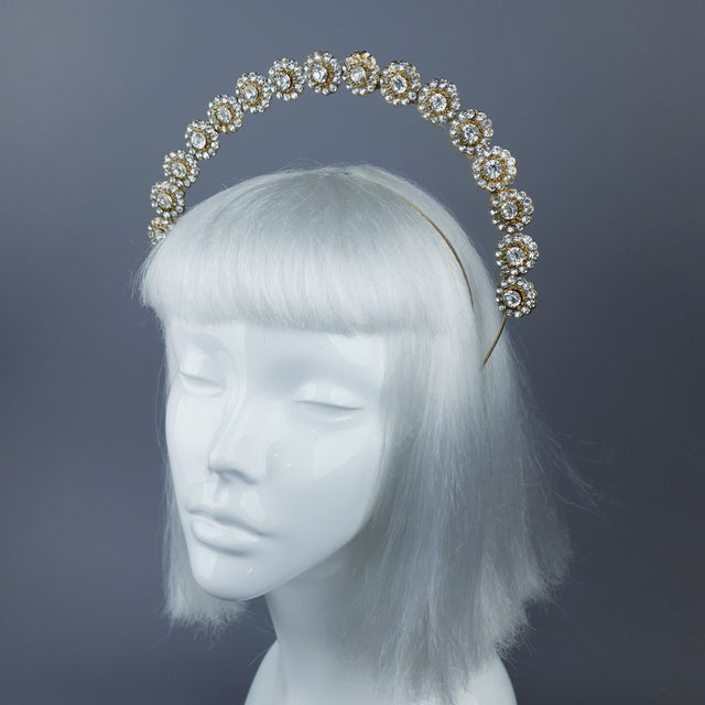 Silver/Clear/Gold Jewel Halo 61