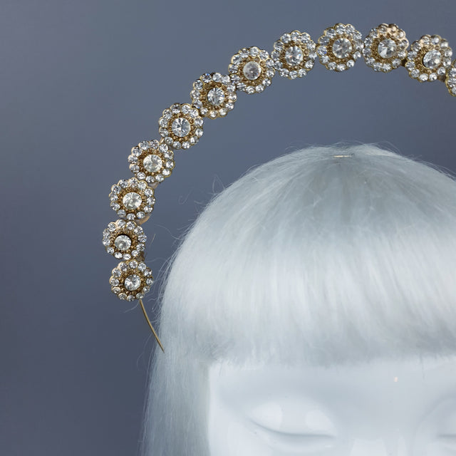 Silver/Clear/Gold Jewel Halo 61