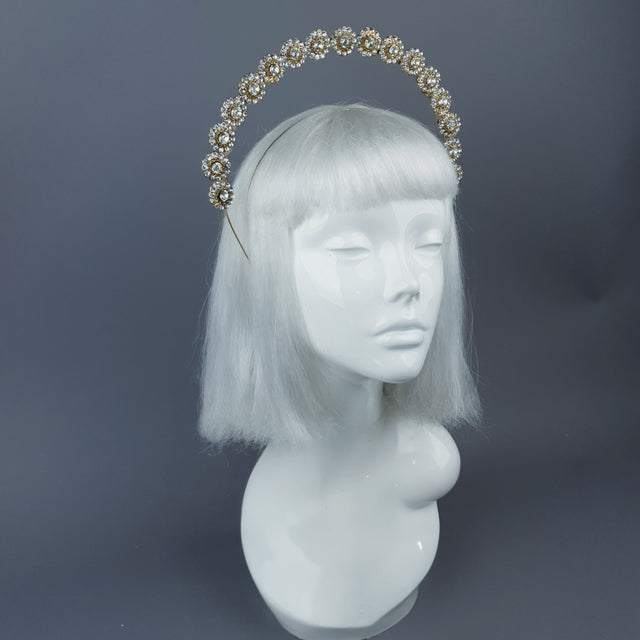 Silver/Clear/Gold Jewel Halo 61