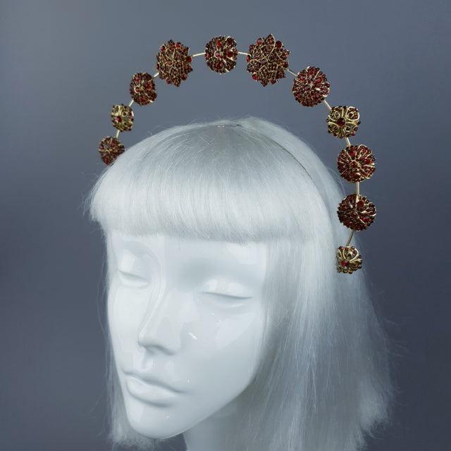 Red Diamante Jewel Halo 63