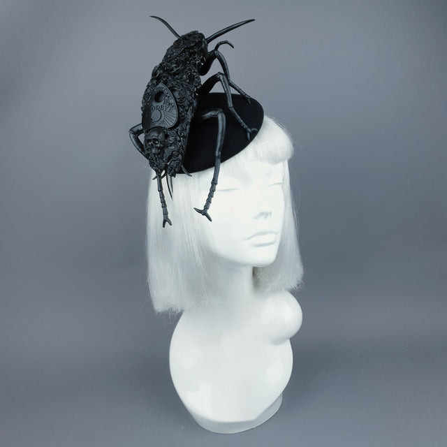 "The Summoner" Giant Filigree Cockroach Fascinator Hat