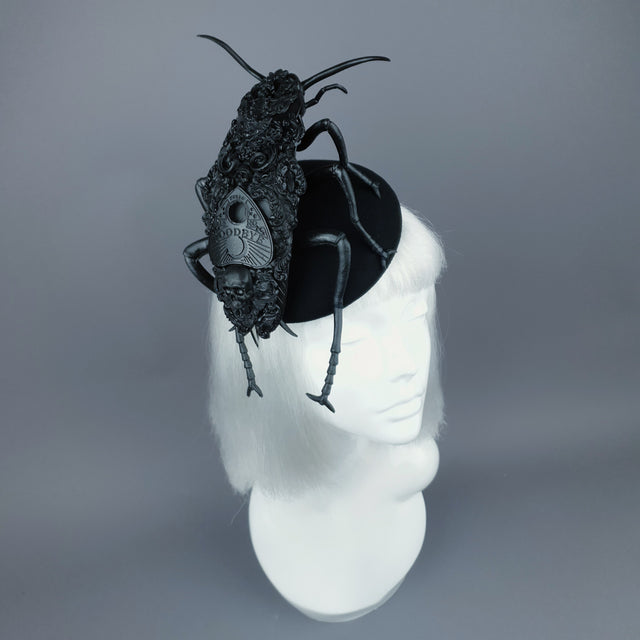 "The Summoner" Giant Filigree Cockroach Fascinator Hat