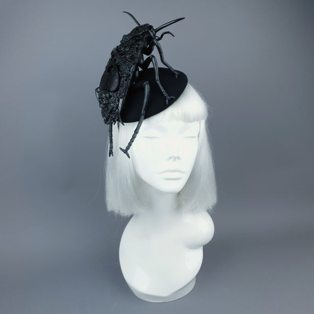 "The Summoner" Giant Filigree Cockroach Fascinator Hat