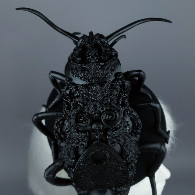 "The Summoner" Giant Filigree Cockroach Fascinator Hat