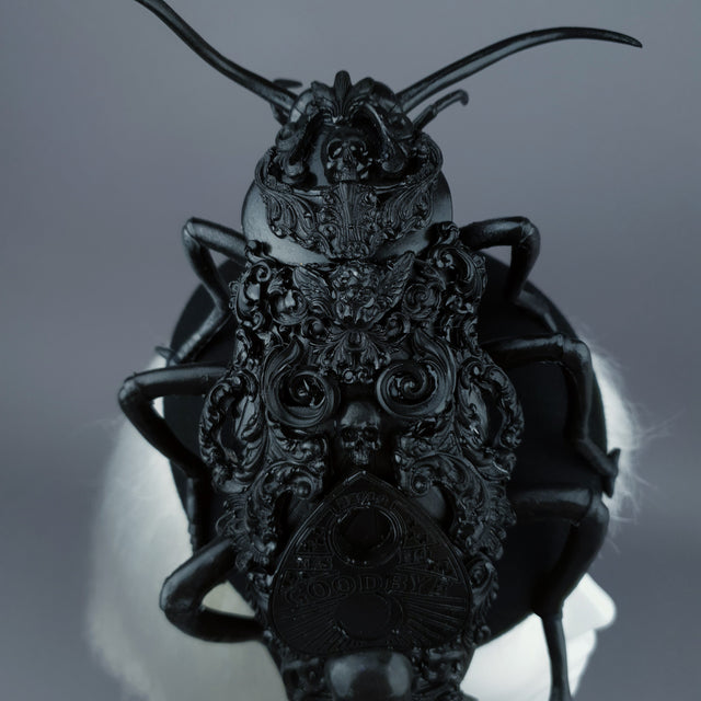 "The Summoner" Giant Filigree Cockroach Fascinator Hat