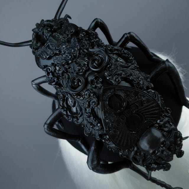 "The Summoner" Giant Filigree Cockroach Fascinator Hat