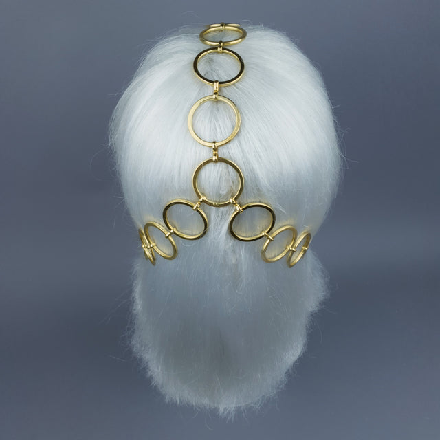 "Salome" Gold Chain Headpiece
