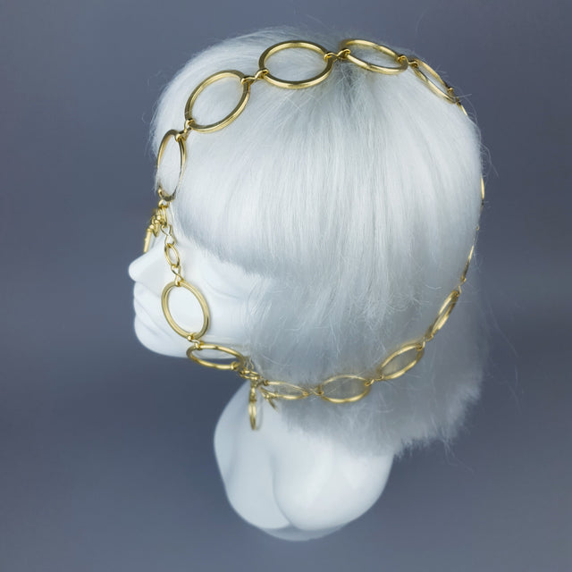 "Salome" Gold Chain Headpiece