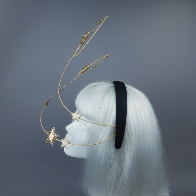 "Ziegfeld" Gold Stars Headband