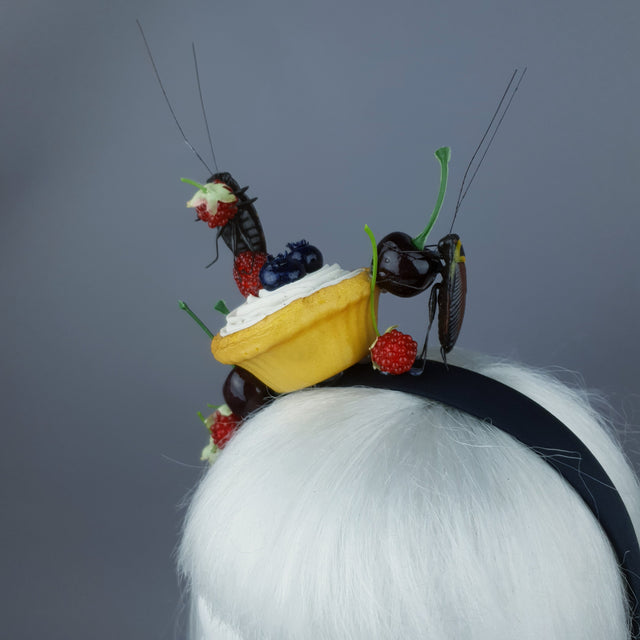 "Feast" Cochroach & Cake Insect Headband