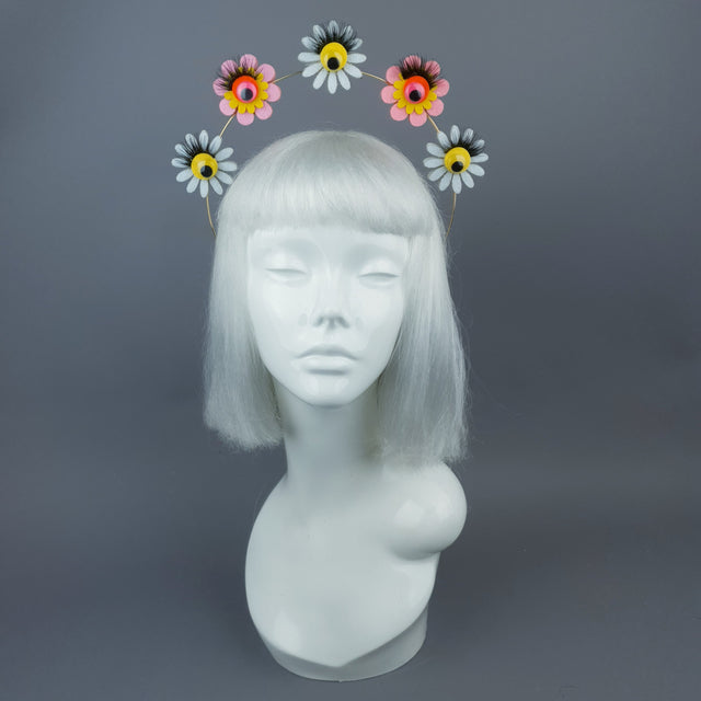 Flower & Eyes Halo Headpiece