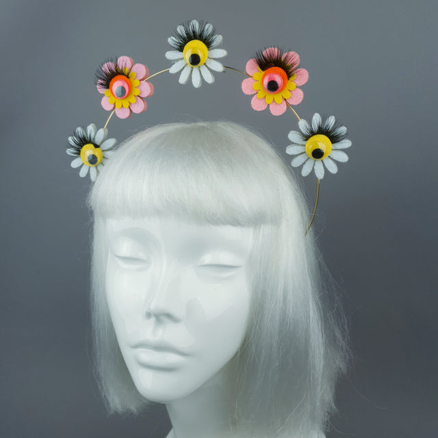 Flower & Eyes Halo Headpiece