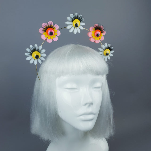Flower & Eyes Halo Headpiece