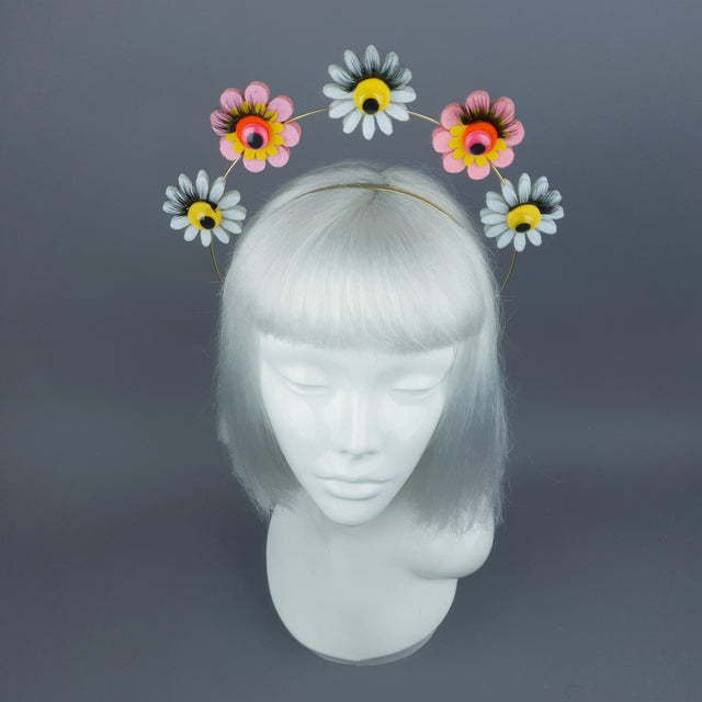 Flower & Eyes Halo Headpiece