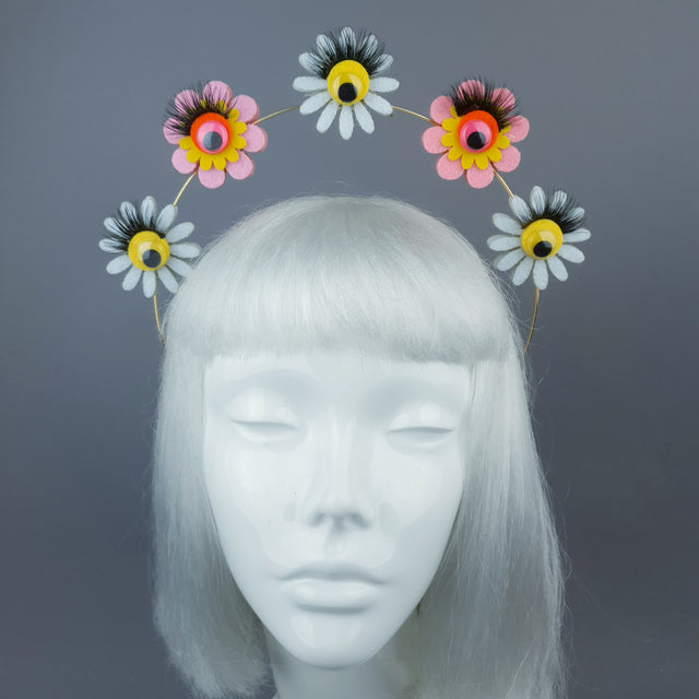 Flower & Eyes Halo Headpiece