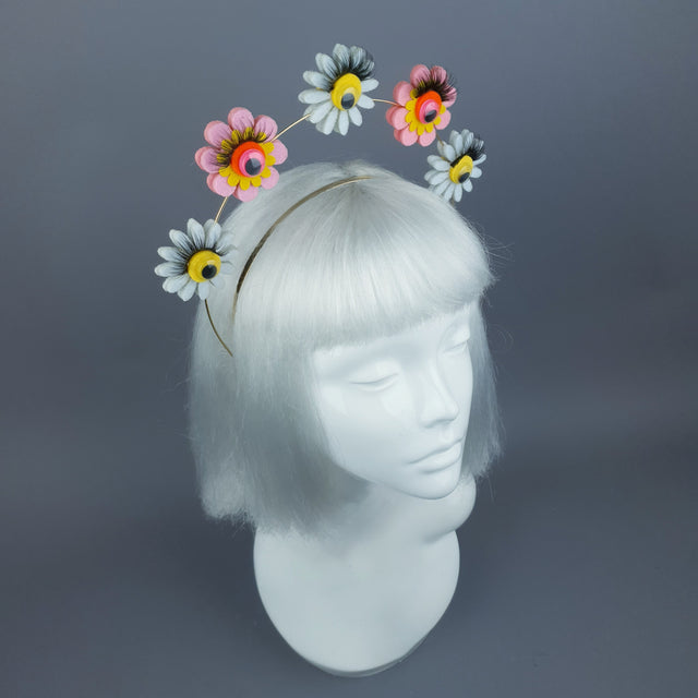 Flower & Eyes Halo Headpiece
