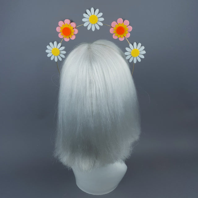 Flower & Eyes Halo Headpiece
