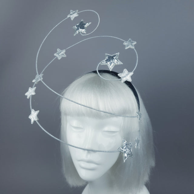 "Ziegfeld" Silver Stars Headband