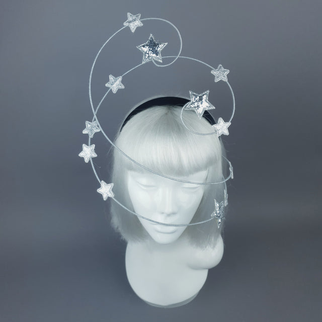 "Ziegfeld" Silver Stars Headband