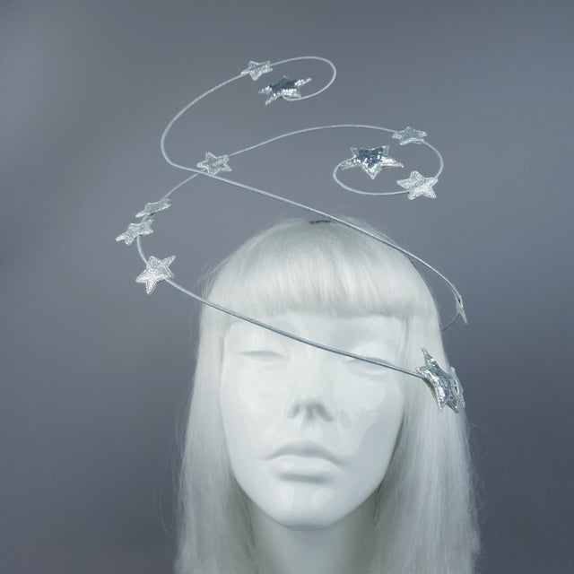"Ziegfeld" Silver Stars Headband