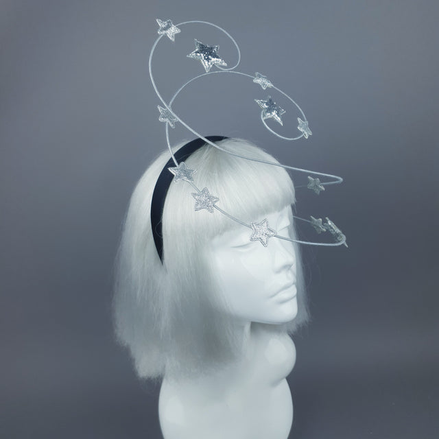 "Ziegfeld" Silver Stars Headband