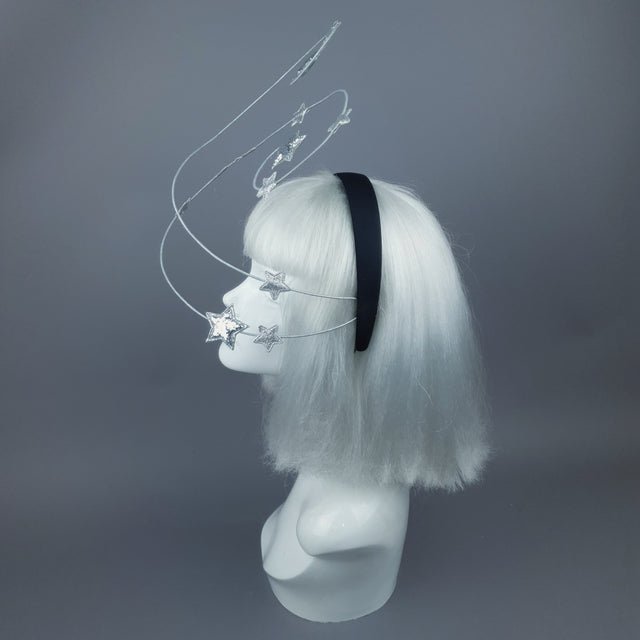 "Ziegfeld" Silver Stars Headband