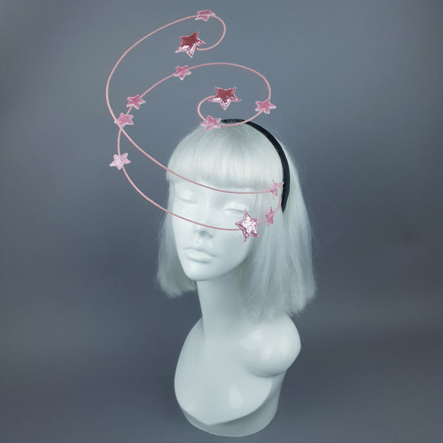 "Ziegfeld" Pink Stars Headband