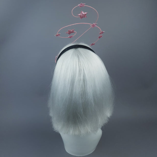 "Ziegfeld" Pink Stars Headband