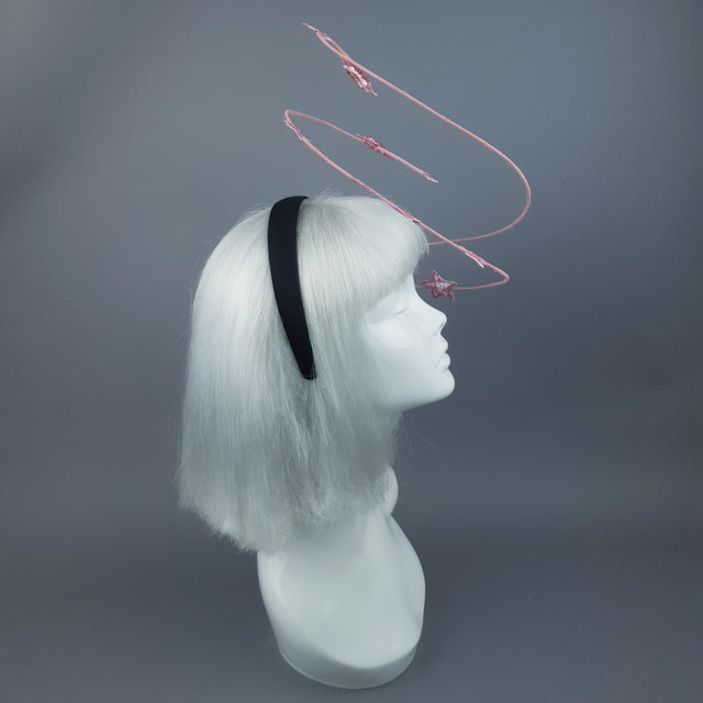 "Ziegfeld" Pink Stars Headband