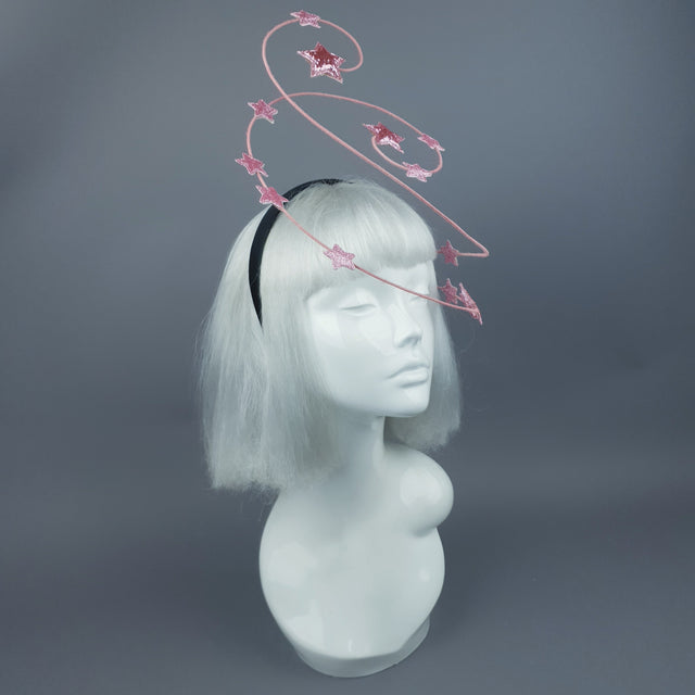 "Ziegfeld" Pink Stars Headband