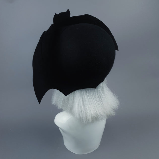 "Gotham" Black Bat Hat