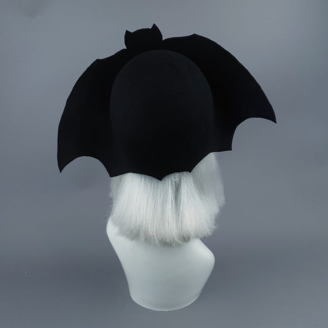 "Gotham" Black Bat Hat