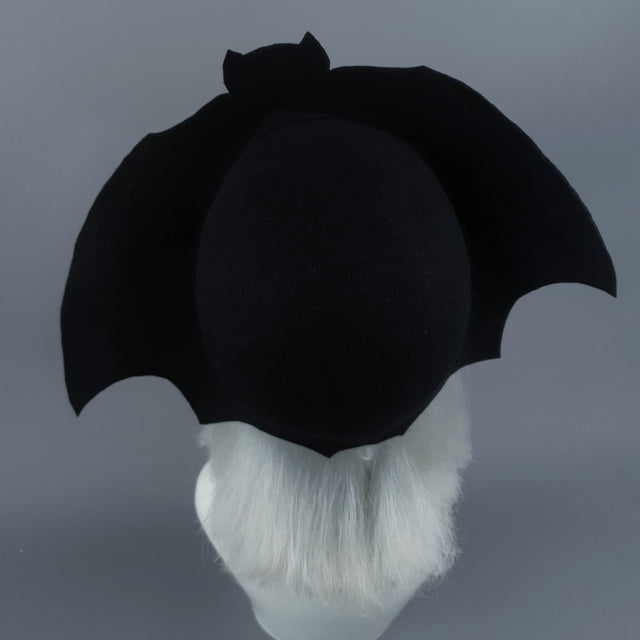 "Gotham" Black Bat Hat