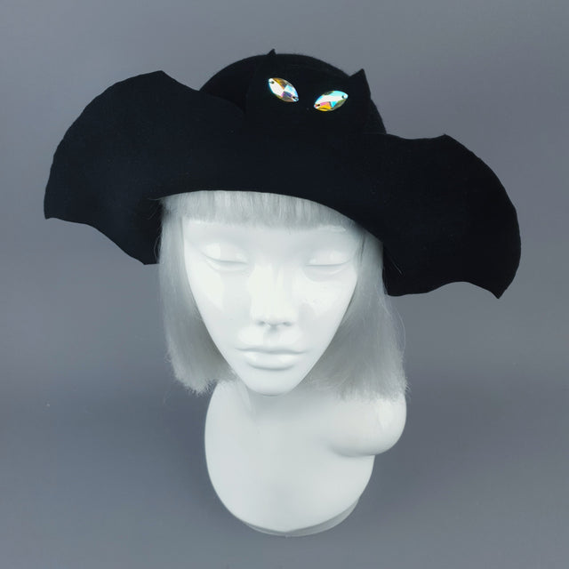 "Gotham" Black Bat Hat