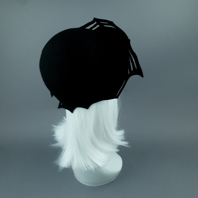 "Widow Noir" Black Spider Web Hat