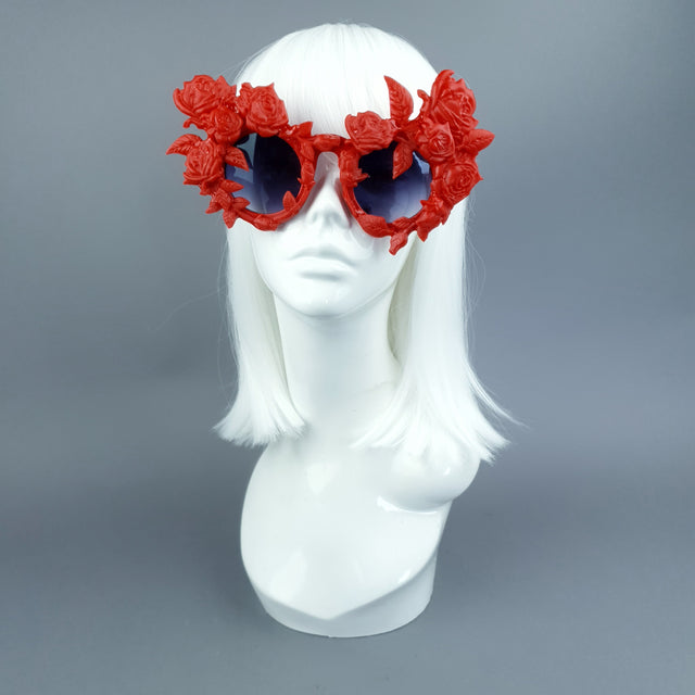 "Amour Sombre" Red Roses Sunglasses