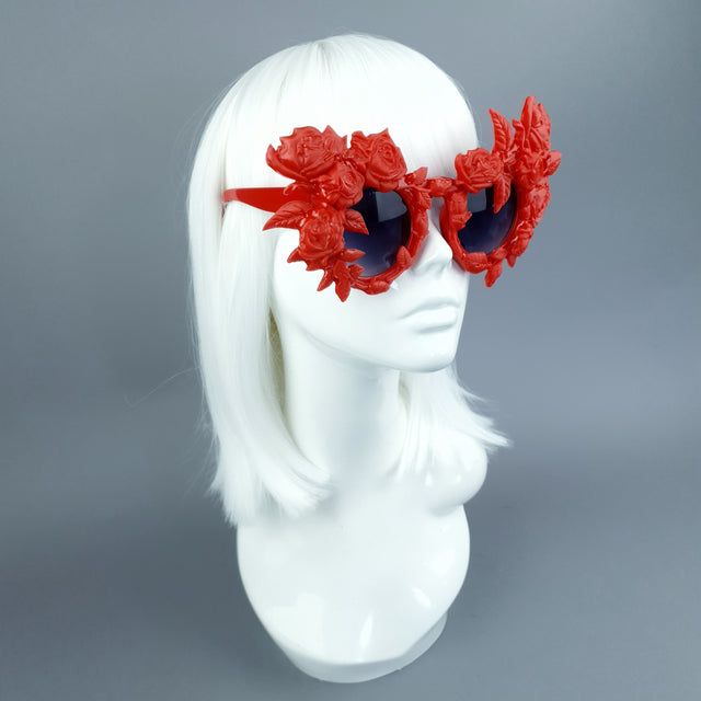 "Amour Sombre" Red Roses Sunglasses