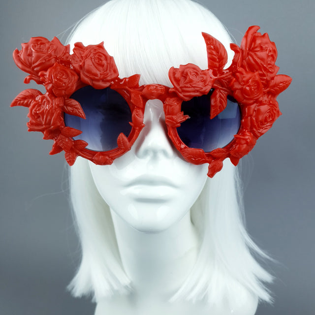 "Amour Sombre" Red Roses Sunglasses