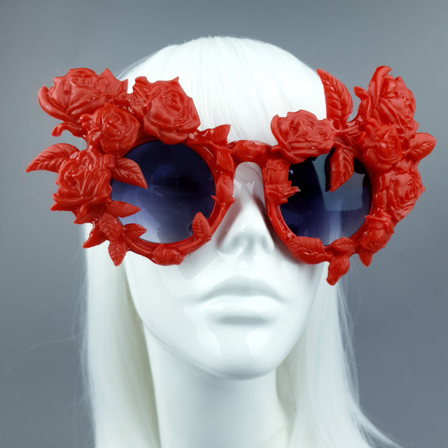 "Amour Sombre" Red Roses Sunglasses