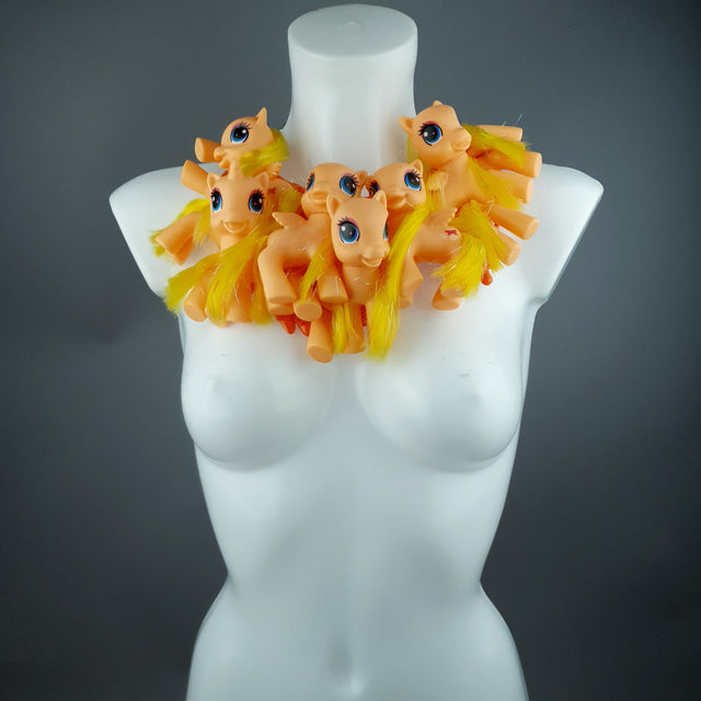 Orange Ponies Neckpiece