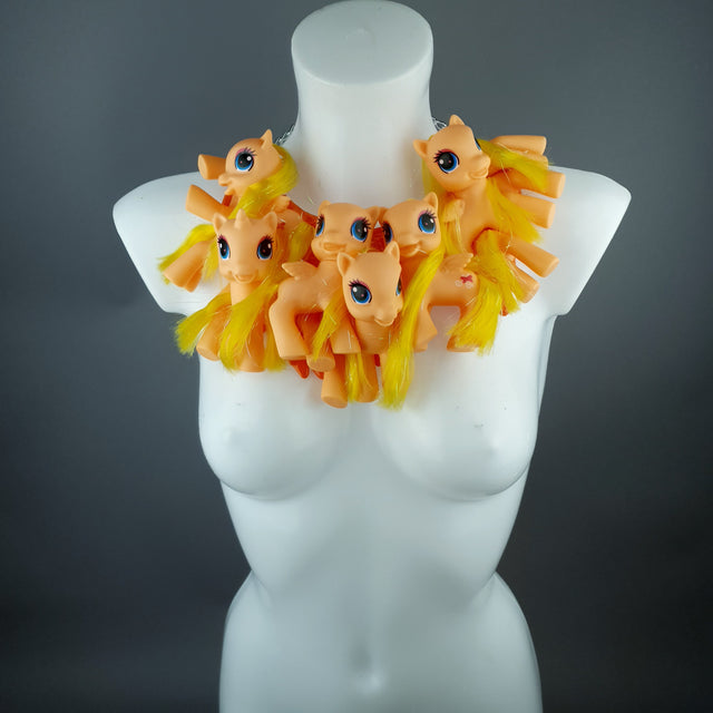 Orange Ponies Neckpiece