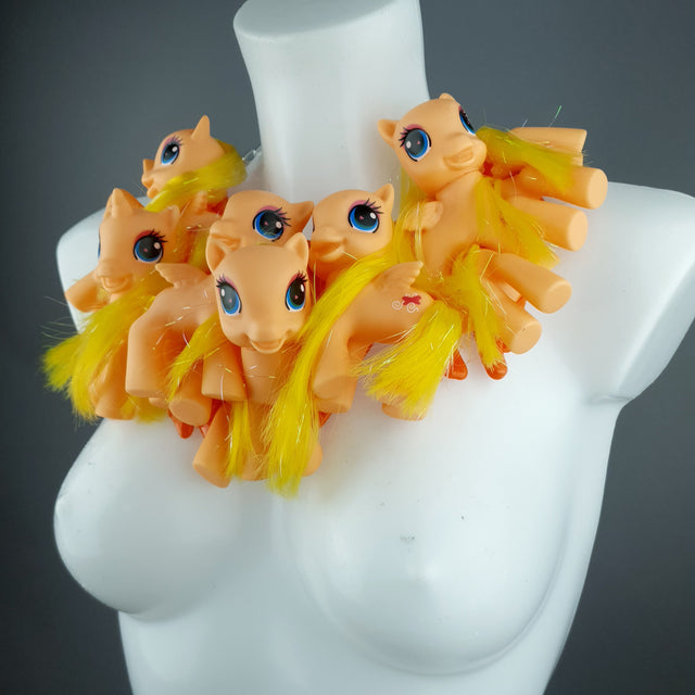 Orange Ponies Neckpiece
