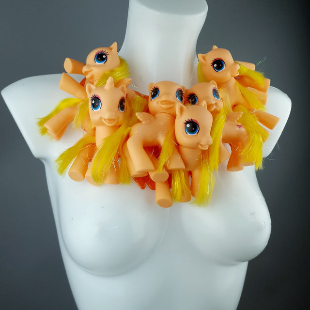 Orange Ponies Neckpiece